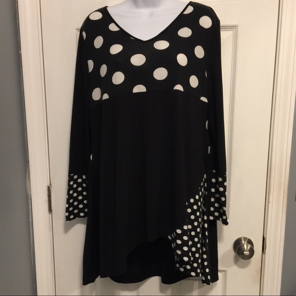 Polka Dot Tunic Top